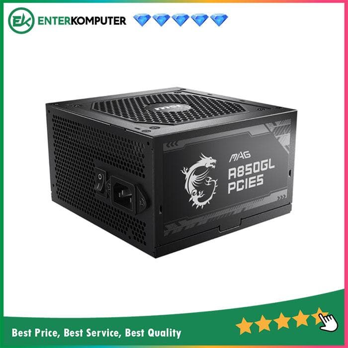 MSI MAG A850GL PCIE5 850W 80 Plus Gold Full Modular - foto 1