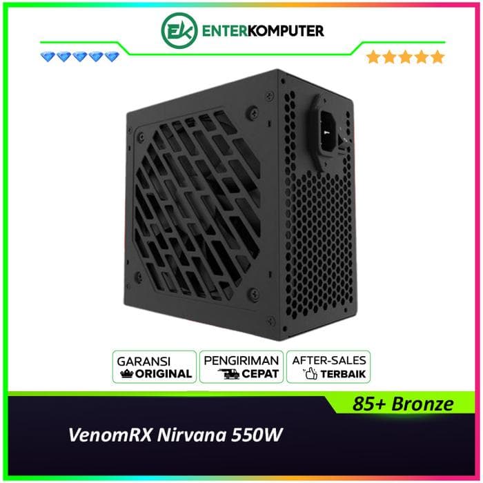 VenomRX Nirvana 550W 85+ Bronze Flat Cable - Black - foto 1