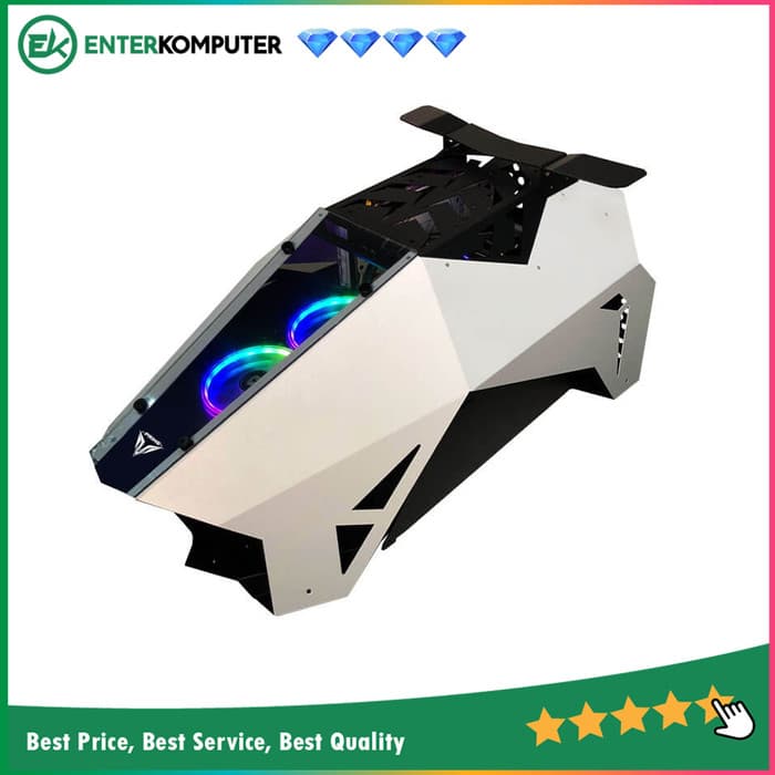 PRIME P-[N] WHITE - ALUMUNIUM GAMING CASE - UNIQUE DESIGN - foto 1