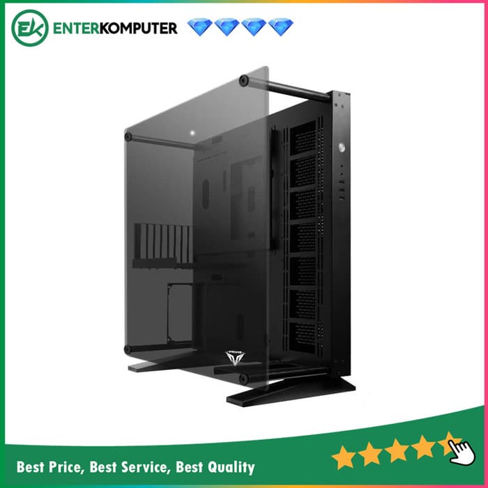 PRIME A-[F] - ALUMUNIUM GAMING CASE - LEFT TEMPERED GLASS - Open System Case - foto 1