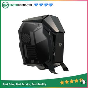 PRIME T-[X] BLACK - ALUMUNIUM GAMING CASE - DUAL SIDE TEMPERED GLASS - foto 1