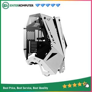 PRIME R-[CS] WHITE BLACK - ATX - ALUMUNIUM GAMING CASE - DUAL SIDE TEMPERED GLASS - foto 1