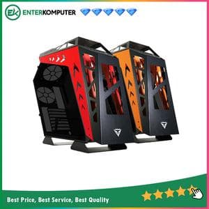 PRIME D-[K] V2.0 - ALUMUNIUM GAMING CASE - DUAL SIDE TEMPERED GLASS - foto 1
