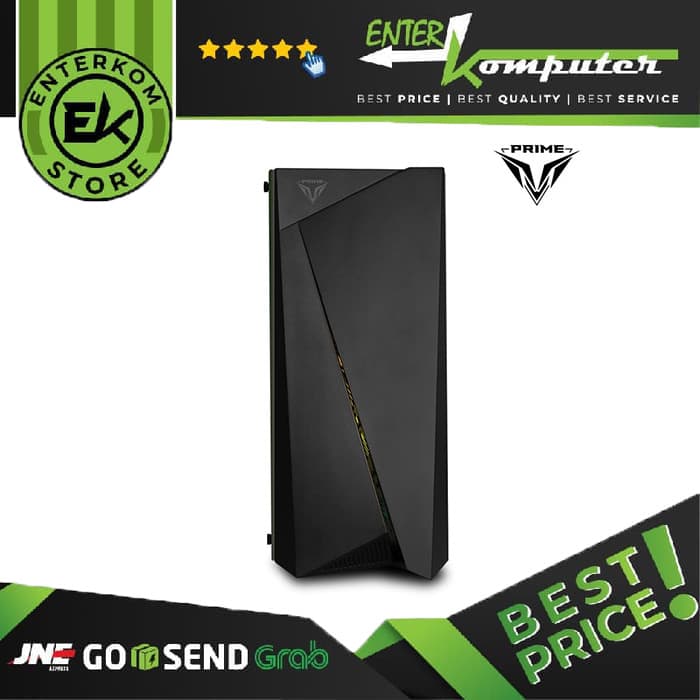 PRIME E-[S] - PREMIUM GAMING CASE 0.7mm STEEL - LEFT SIDE TEMPERED GLASS - Dust Filter - PSU Cover - Vertical GPU Support (Exclude Riser Cable) - foto 1