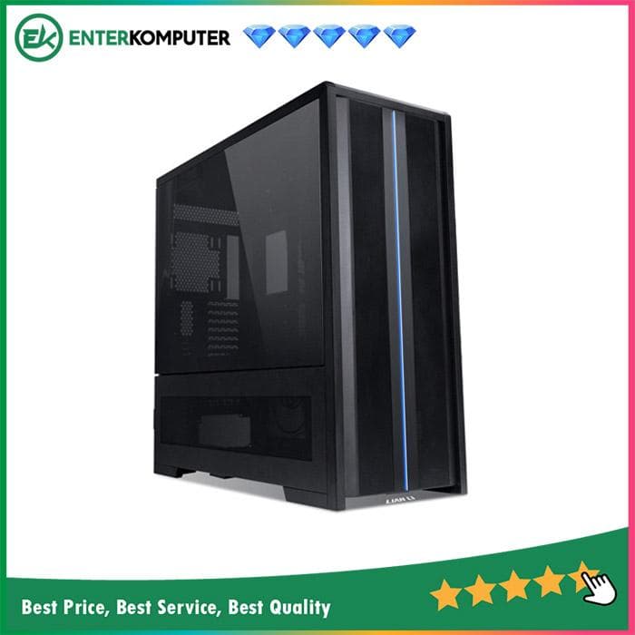 LIAN LI V3000 PLUS - DUAL SIDE 4.0mm TINTED TEMPERED GLASS - THREE MODES TRANSFORM - FRONT ARGB LIGHTING - foto 1
