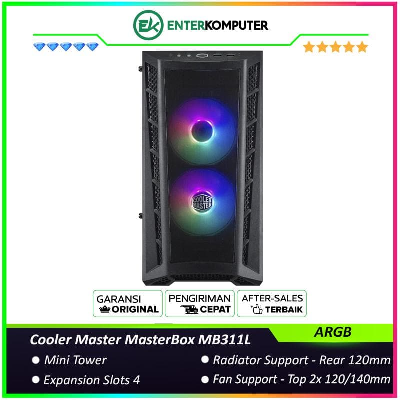 Cooler Master MasterBox MB311L ARGB - foto 1