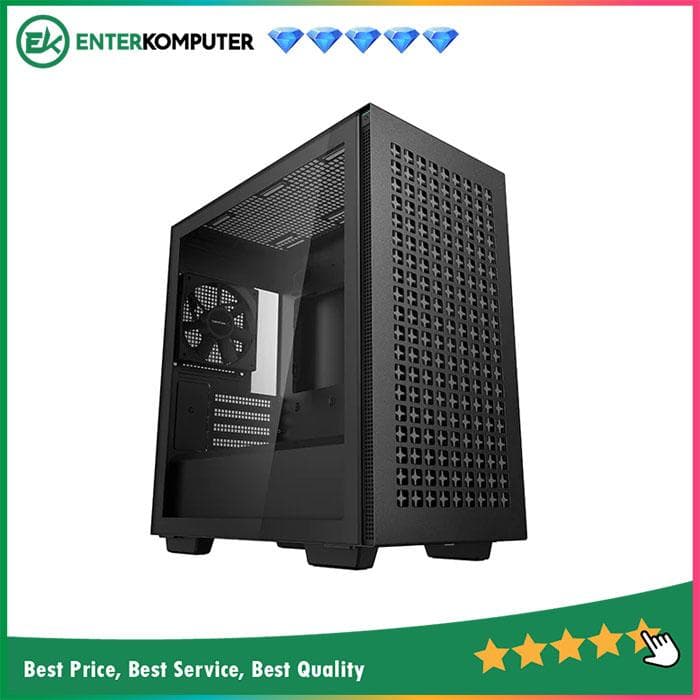 Deepcool CH370 BLACK minimalistic Micro ATX Case - foto 1