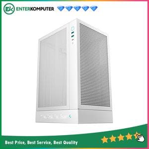 DeepCool CH170 DIGITAL WHITE Vertical Mini-ITX Case with Data Screen - foto 1