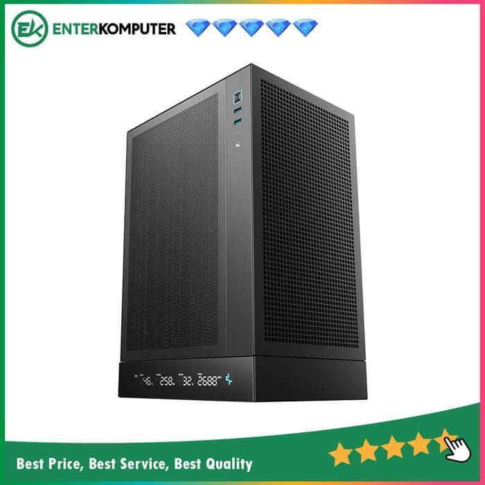 DeepCool CH170 DIGITAL Vertical Mini-ITX Case with Data Screen - foto 1