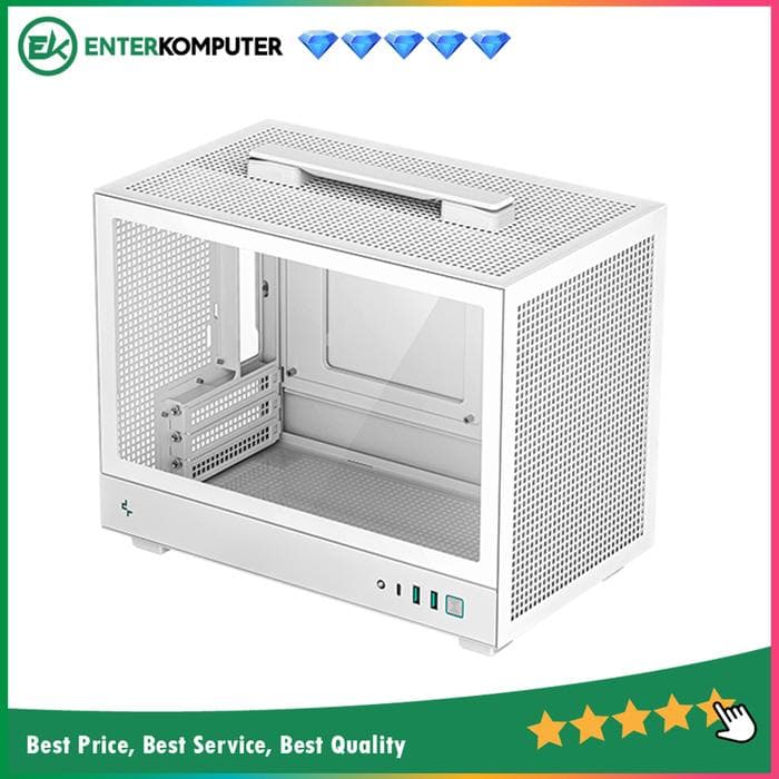DeepCool CH160 WHITE Ultra-Portable Mini-ITX Case - foto 1