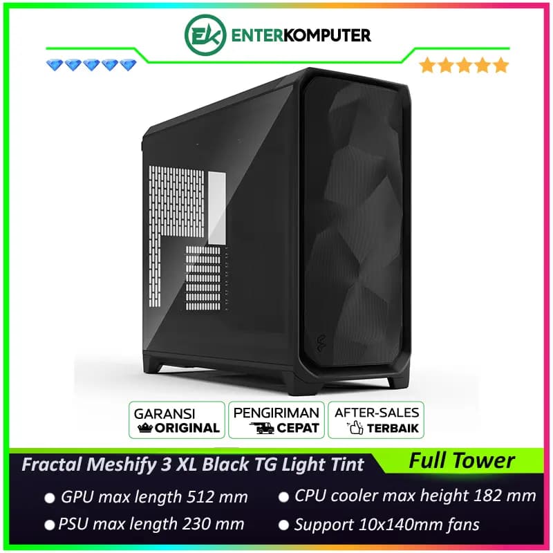 Fractal Meshify 3 XL Black TG Light Tint - foto 1