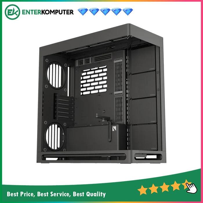 HAVN HS 420 BLACK Panoramic View Premium Mid-Tower Case - foto 1