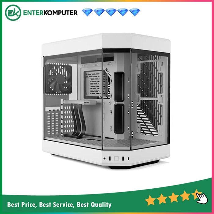 Hyte Y60 Snow White - Modern Aesthetic Dual Chamber ATX Case - foto 1