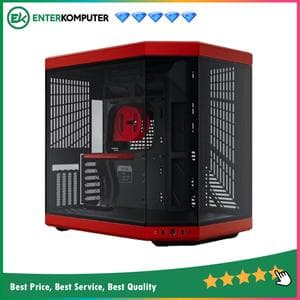 Hyte Y70 Red - Modern Aesthetic Dual Chamber ATX Case - foto 1