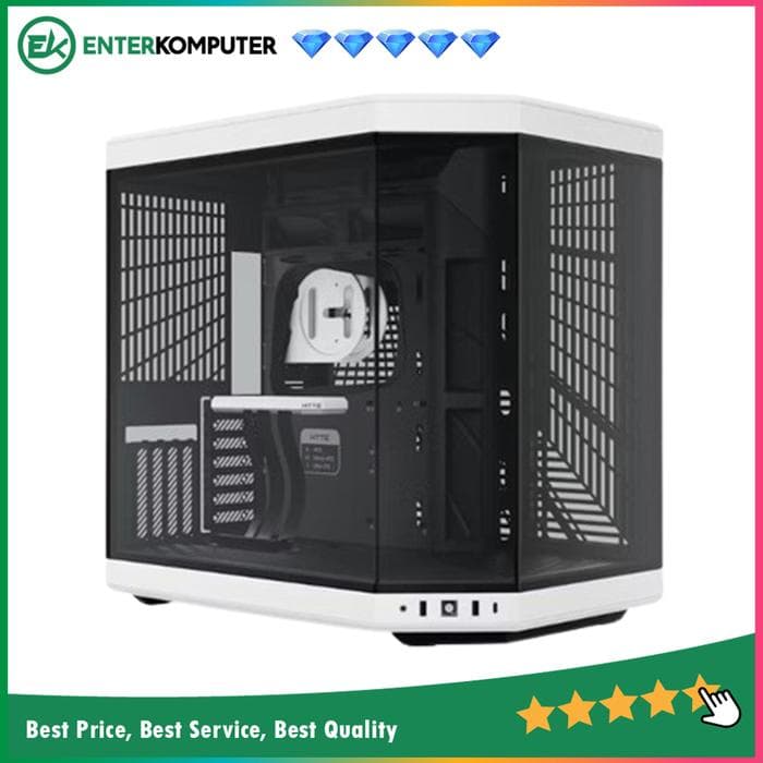 Hyte Y70 White - Modern Aesthetic Dual Chamber ATX Case - foto 1