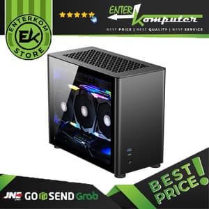 Jonsbo A4 Black - ITX Case - Aluminum Magnesium Case - Tempered Glass Side Window - PSU Support SFX/SFX-L - foto 1