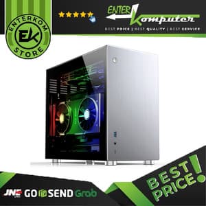 Jonsbo V10-Glass Silver - ITX Case - Aluminum Case - Tempered Glass Side Window - PSU Support ATX (≤150MM)/SFX/SFX-L - foto 1