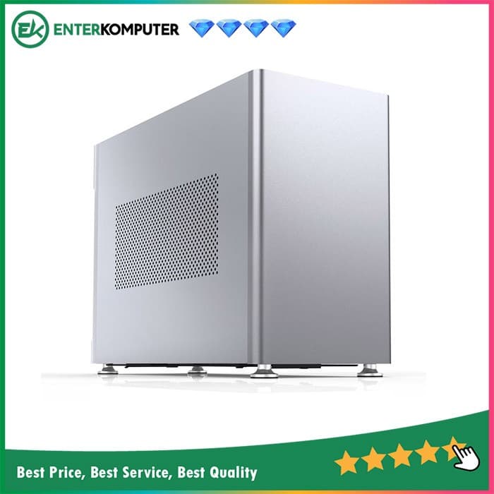 JONSPLUS i100 Pro-A Silver - ITX Case - Magnesium Aluminum Alloy Case - No Side Window - PSU support ATX/SFX - foto 1