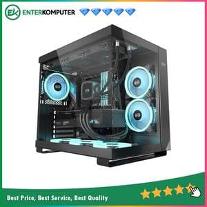 PCCooler C3 T500 ARGB Black - Panoramic Window Case - foto 1