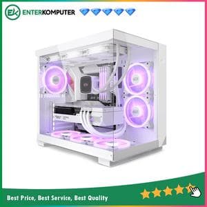 PCCooler C3 T500 ARGB White - Panoramic Window Case - foto 1