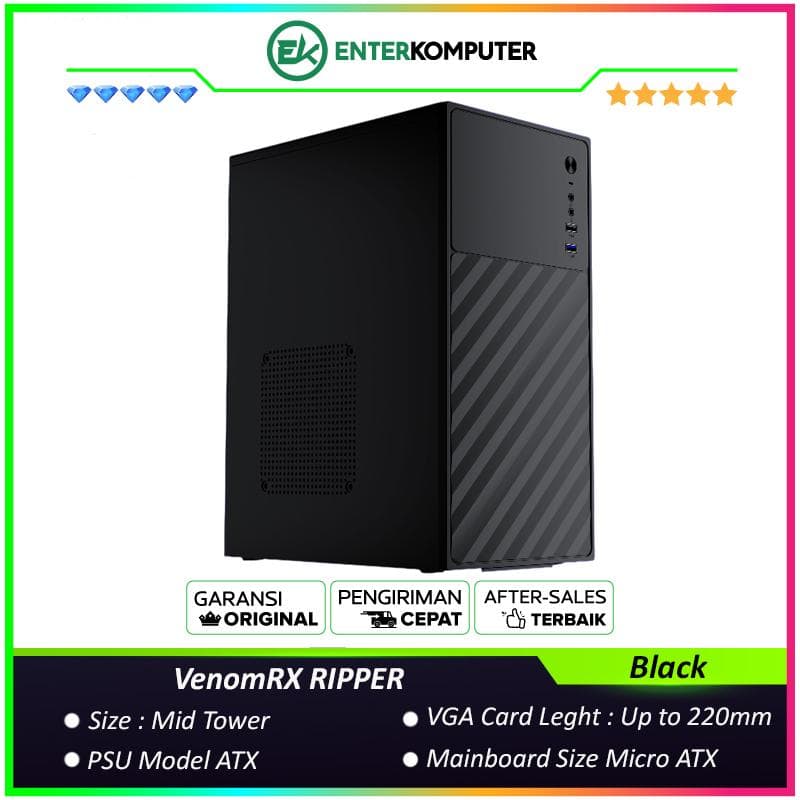 VenomRX RIPPER - M-ATX With PSU PowerCore 500 - foto 1