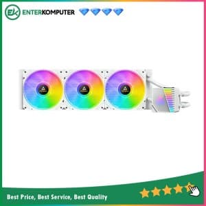 Antec Symphony 360 ARGB WHITE Liquid Cooler - Mirror ARGB Lighting Pump Head with ARGB PWM Fan - foto 1