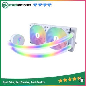 1STPLAYER MT240 White ARGB Liquid Cooler with ARGB Luminous Water-Cooled Pipes - Support LGA 1700 - foto 1
