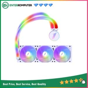1STPLAYER MT360 White ARGB Liquid Cooler with ARGB Luminous Water-Cooled Pipes - Support LGA 1700 - foto 1