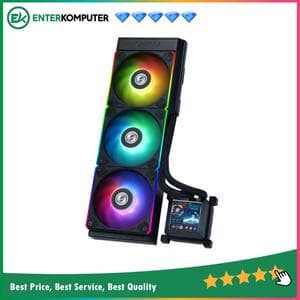 LIAN LI Hydroshift LCD AIO 360R RGB BLACK with 2.88” IPS LCD Screen - Enhanced Display - Unleash Power, Elevate Style & High Performance - Side-Mounted Design with Optimized Cable Managment - foto 1