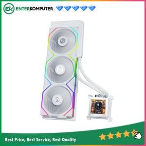 LIAN LI Hydroshift LCD AIO 360TL WHITE with 2.88” IPS LCD Screen - Enhanced Display - Unleash Power, Elevate Style & High Performance - Side-Mounted Design with Optimized Cable Managment - foto 1