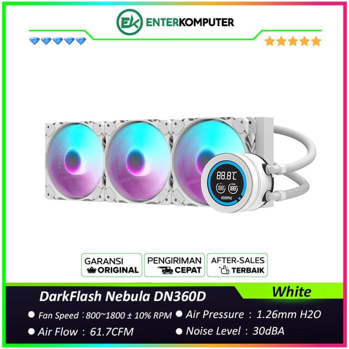 Aigo DarkFlash Nebula DN360D ARGB - White Edition - foto 1