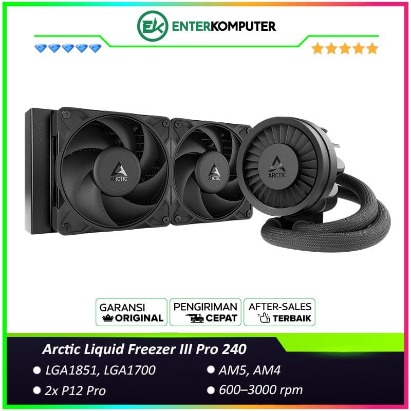 Arctic Liquid Freezer III Pro 240 Multi Compatible AIO CPU Water Cooler - foto 1