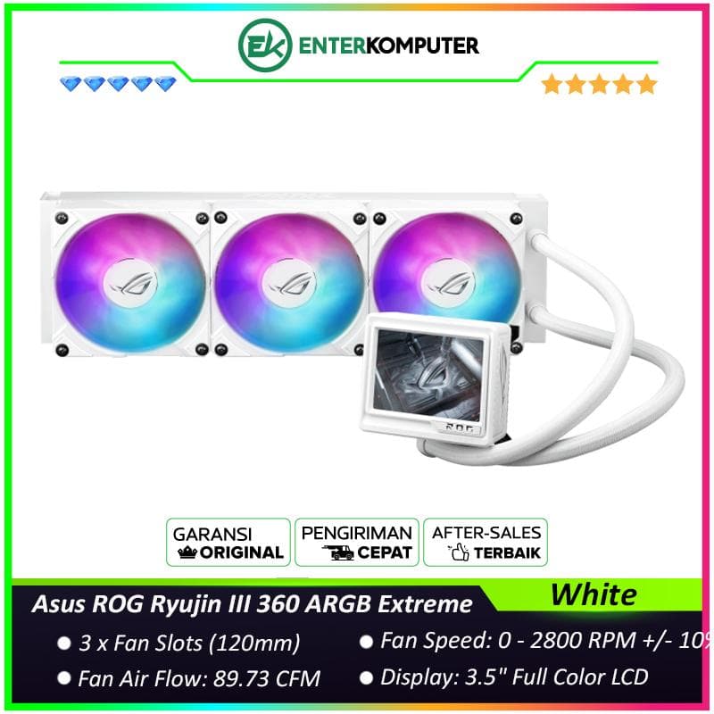 Asus ROG Ryujin III 360 ARGB Extreme White Edition Liquid Cooler - foto 1