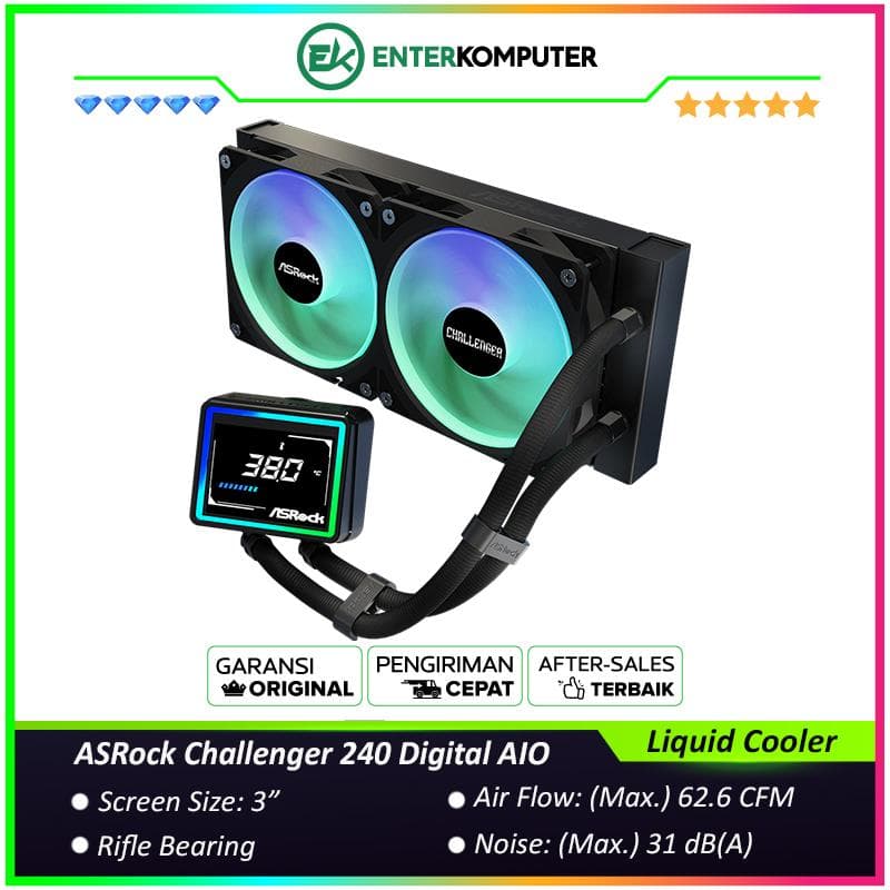 ASRock Challenger 240 Digital AIO Liquid Cooler - foto 1