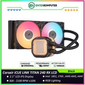 Corsair iCUE LINK TITAN 240 RX LCD Liquid CPU Cooler - foto 1