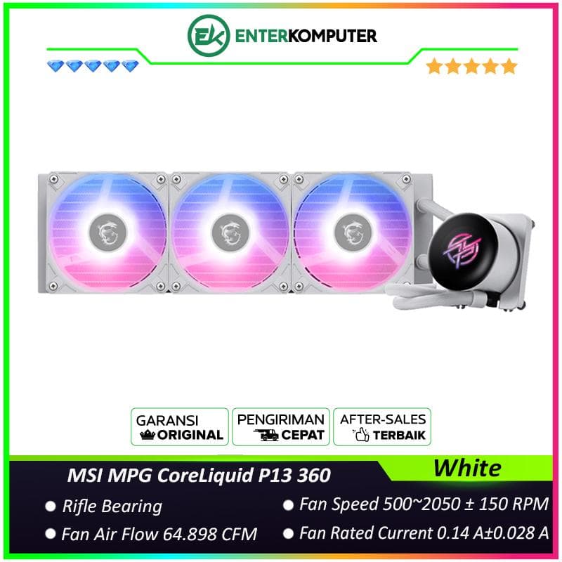 MSI MPG CoreLiquid P13 360 White - Support LGA1700/LGA1851/AM4/AM5 - foto 1