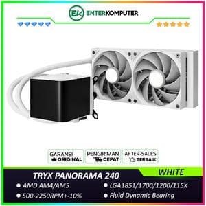 TRYX PANORAMA 240 WHITE L-shaped AMOLED Screen Liquid Cooler - foto 1
