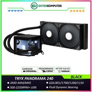 TRYX PANORAMA 240 BLACK L-shaped AMOLED Screen Liquid Cooler - foto 1