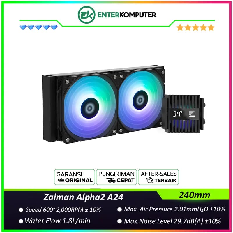 Zalman Alpha2 A24 Black 240mm Liquid Cooler - foto 1