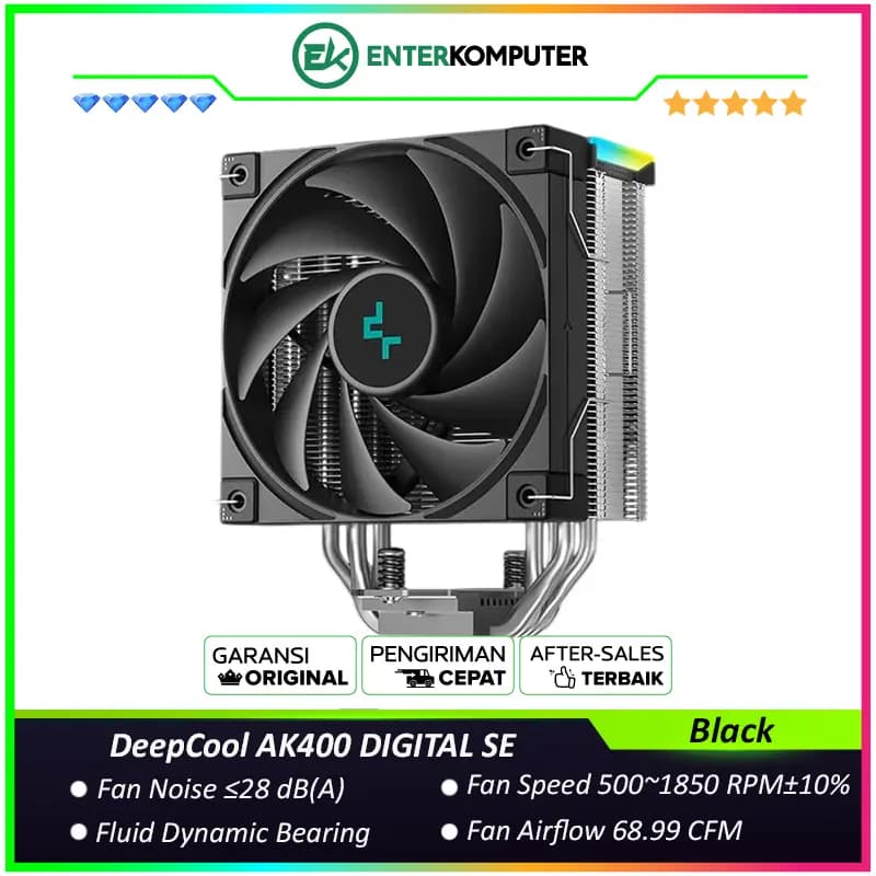 DeepCool AK400 DIGITAL SE CPU Cooler with A Status Display - foto 1
