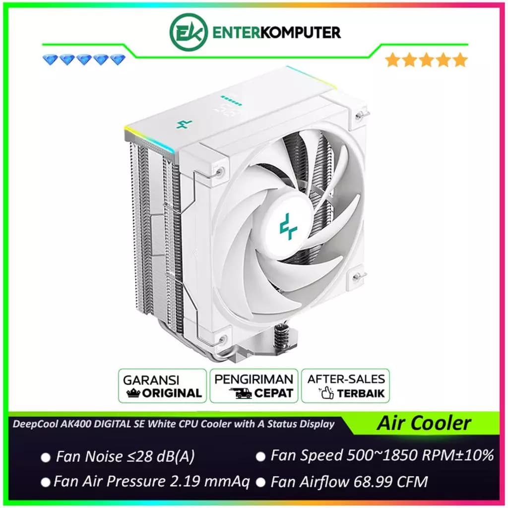 DeepCool AK400 DIGITAL SE White CPU Cooler with A Status Display - foto 1