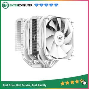 PCCooler GameIce G6 White Dual Tower CPU Cooler - foto 1