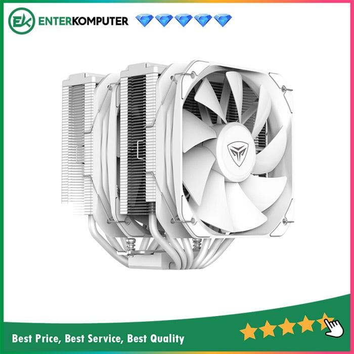 PCCooler GameIce G6 White Dual Tower CPU Cooler - foto 1