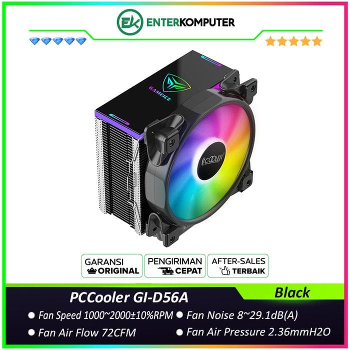 PCCooler GI-D56A HALO RGB CPU Cooler - foto 1