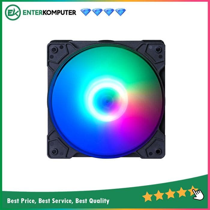 CUBE GAMING FIX Black - Rainbow 12CM FAN - foto 1