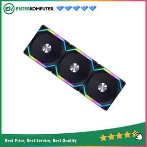 LIAN LI UNI FAN SL120 V2 BLACK - 3PCS 12CM ARGB FAN & CONTROLLER - foto 1