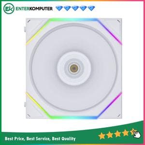 LIAN LI UNI FAN TL120 WHITE Single Pack - ART of Cooling Redefined - Dual Zone Lighting Effects - Customisable Fan Speed and Dazzle with Infinity Mirror - foto 1