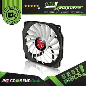 Raijintek Aeolus β - 12cm Slim Fan with 17 Fan Blade Design - Extremely Performing - Black White - foto 1