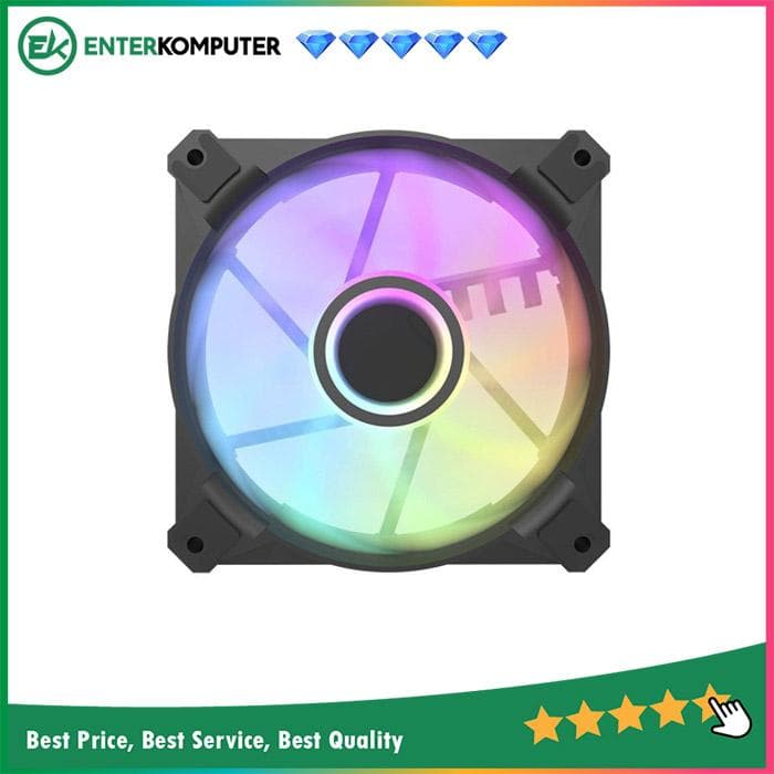 Aigo DarkFlash Infinity 8 White 12CM Fan A-RGB - foto 1