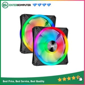 Corsair iCUE QL140 RGB (Twin Pack) - With Lighting Node CORE - 14CM Fan - foto 1